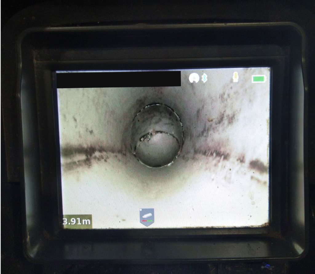 Blocked drain plumbing with the assistance of CCTV drain inspection.