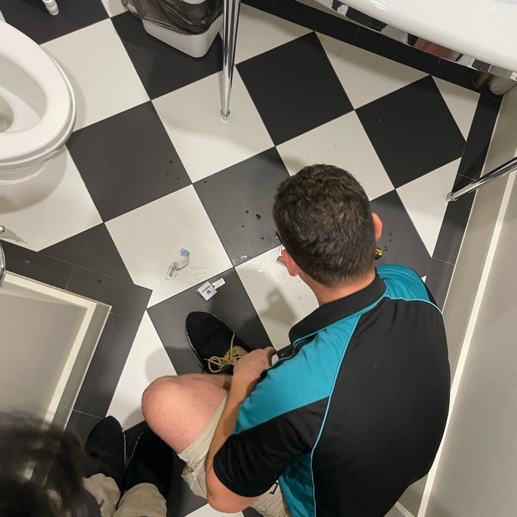 Toilet sewer cleaning by The Clean Plumber